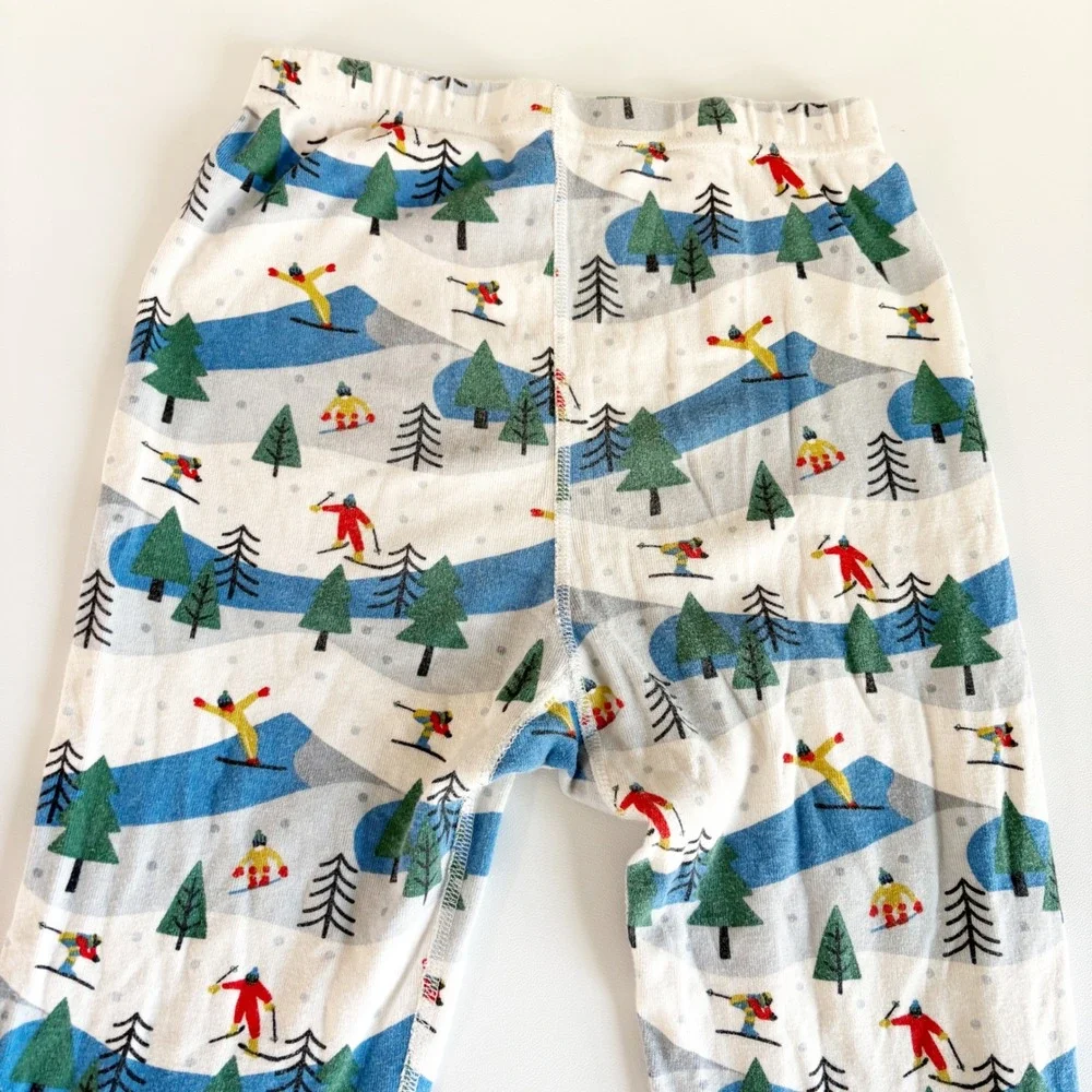 Hanna Andersson Kids Ski Mountain Winter Sports Organic Cotton Pajamas Set 12
